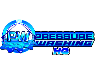 Pressure Washing HQ logo design by Suvendu