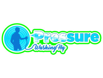 Pressure Washing HQ logo design by Suvendu