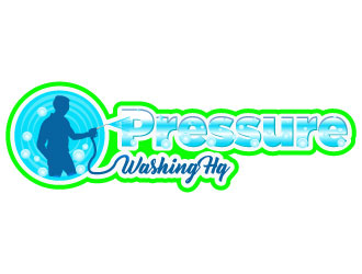 Pressure Washing HQ logo design by Suvendu