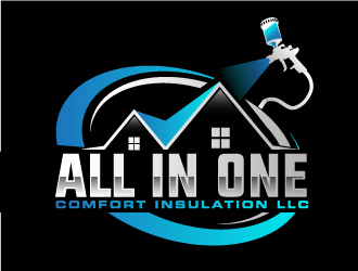ALL IN ONE COMFORT INSULATION LLC logo design by AamirKhan