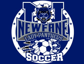 NEWFANE LADIES SOCCER logo design by Suvendu