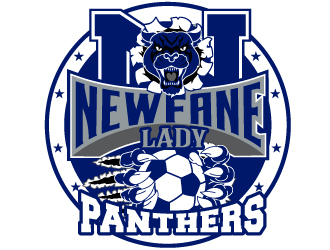 NEWFANE LADIES SOCCER logo design by Suvendu