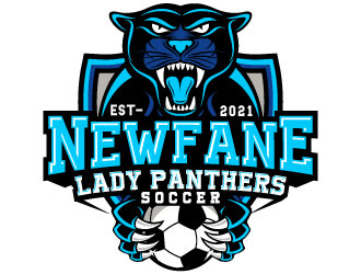 NEWFANE LADIES SOCCER logo design by Suvendu