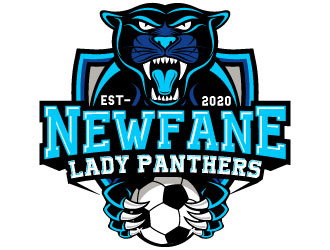 NEWFANE LADIES SOCCER logo design by Suvendu