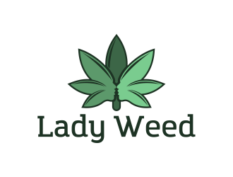 Lady Weed  logo design by DeyXyner