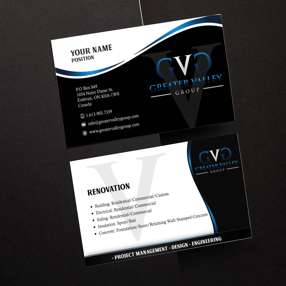 Greater Valley Group (GVG) logo design by Sofia Shakir