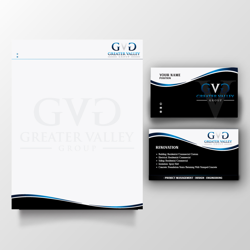Greater Valley Group (GVG) logo design by Sofia Shakir