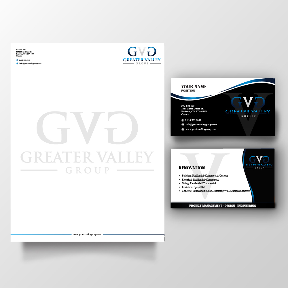 Greater Valley Group (GVG) logo design by Sofia Shakir