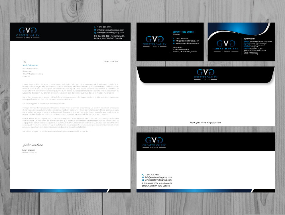 Greater Valley Group (GVG) logo design by Boomstudioz