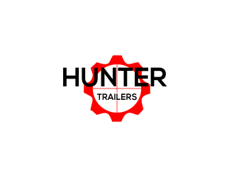 Hunter Trailers logo design by MUNAROH