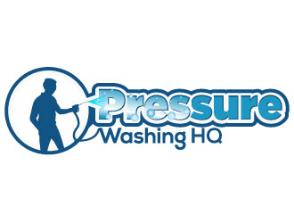 Pressure Washing HQ logo design by Suvendu
