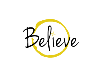 BELIEVE logo design by sodimejo