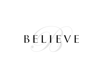 BELIEVE logo design by ubai popi