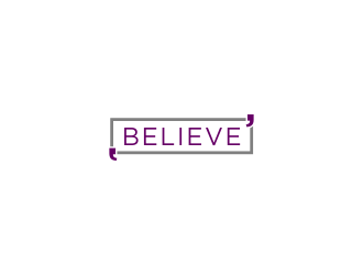 BELIEVE logo design by Ganyu
