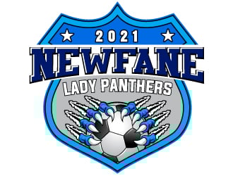 NEWFANE LADIES SOCCER logo design by uttam
