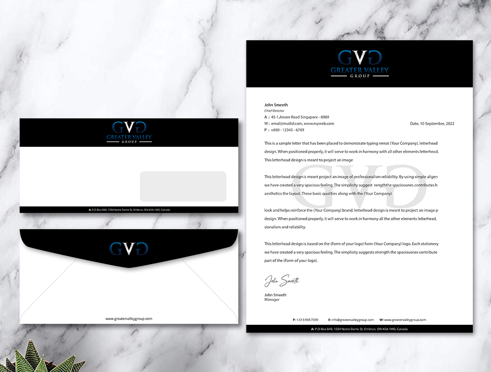 Greater Valley Group (GVG) logo design by Niqnish