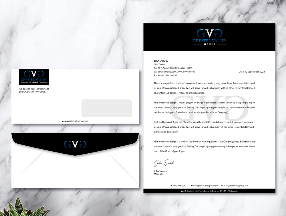 Greater Valley Group (GVG) logo design by Niqnish