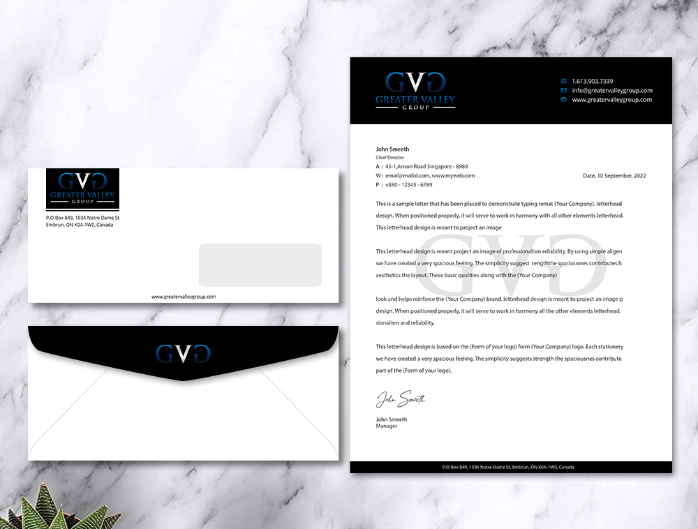 Greater Valley Group (GVG) logo design by Niqnish