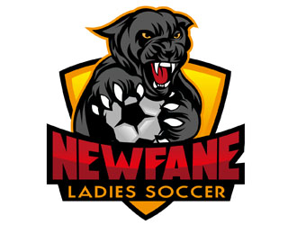 NEWFANE LADIES SOCCER logo design by DreamLogoDesign