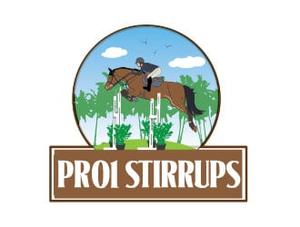 Pro1 Stirrups logo design by AamirKhan