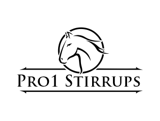 Pro1 Stirrups logo design by Gwerth