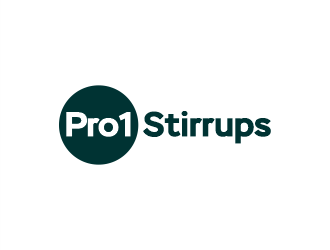 Pro1 Stirrups logo design by Gwerth