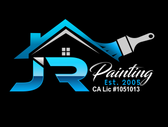 JR Painting logo design by bosbejo