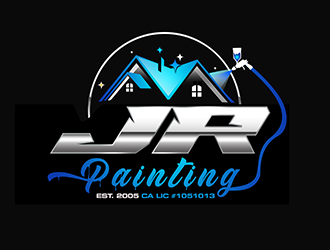 JR Painting logo design by 3Dlogos