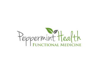 Peppermint Health Functional Medicine logo design by glasslogo