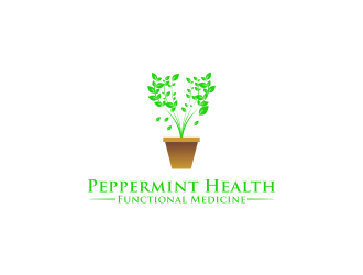 Peppermint Health Functional Medicine logo design by tukang ngopi