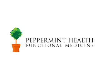 Peppermint Health Functional Medicine logo design by maze
