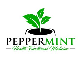 Peppermint Health Functional Medicine logo design by MAXR