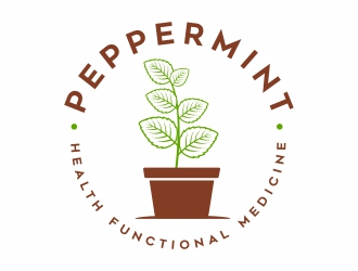Peppermint Health Functional Medicine logo design by MonkDesign