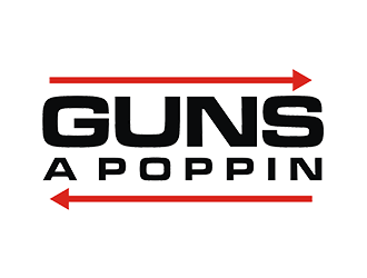 Guns A Poppin logo design by EkoBooM