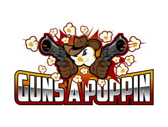 Guns A Poppin logo design by Kruger