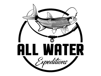 All Water Expeditions logo design by Suvendu