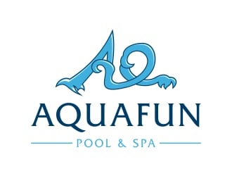 Aquafun Pool & Spa logo design by dibyo