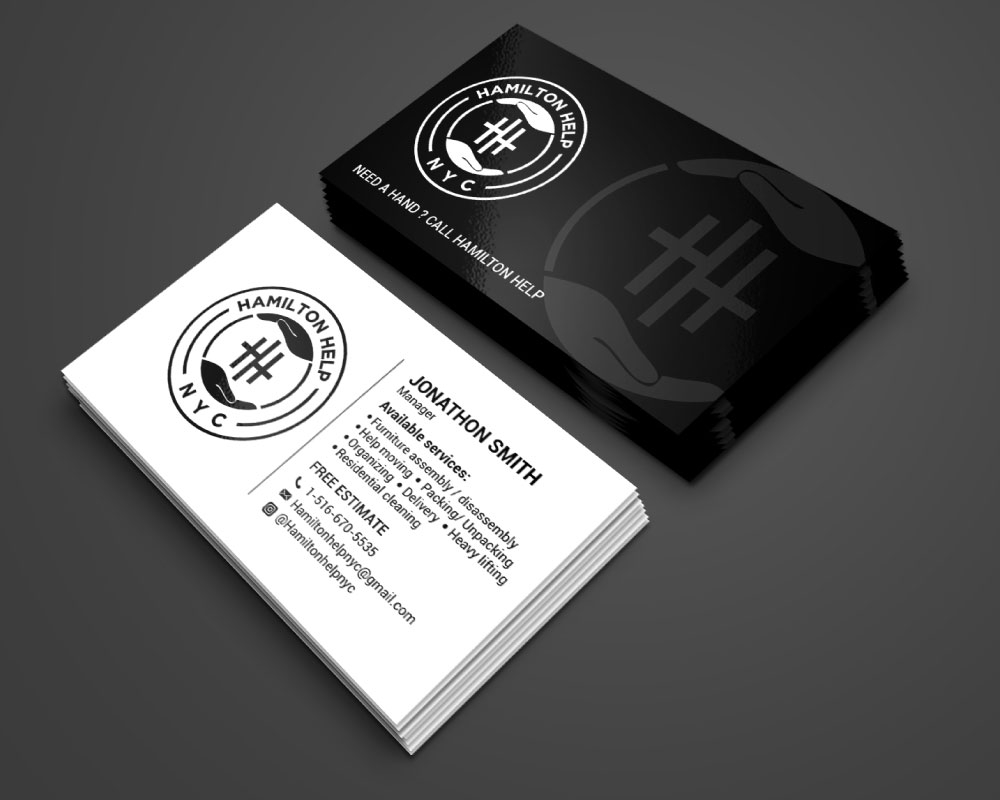 Hamilton Help logo design by Boomstudioz