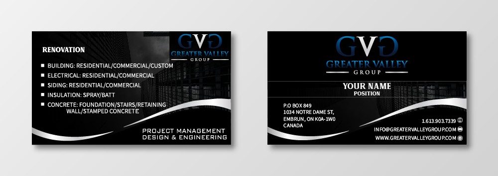 Greater Valley Group (GVG) logo design by Sofia Shakir