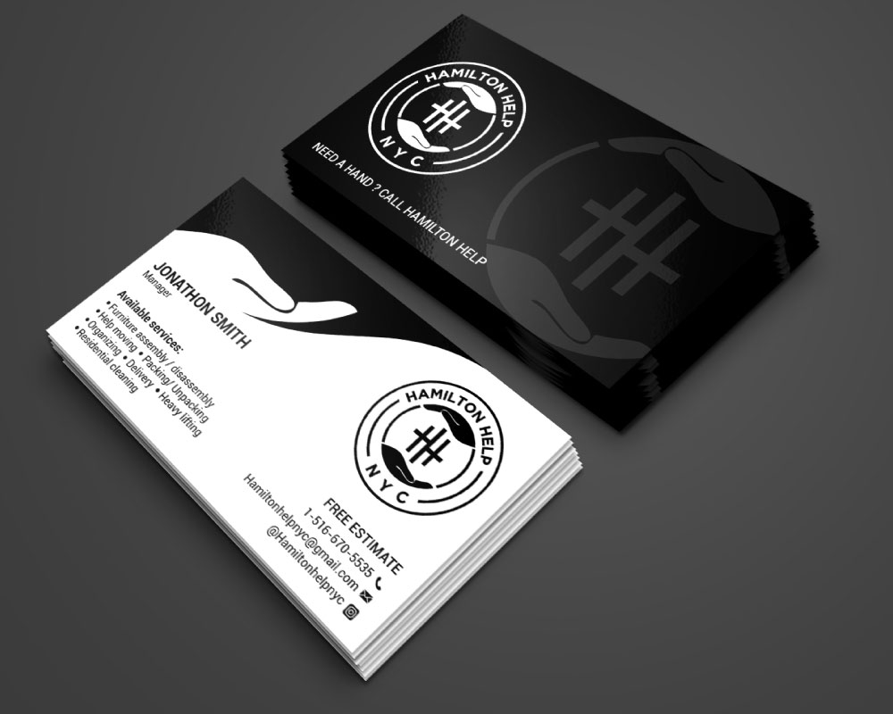 Hamilton Help logo design by Boomstudioz