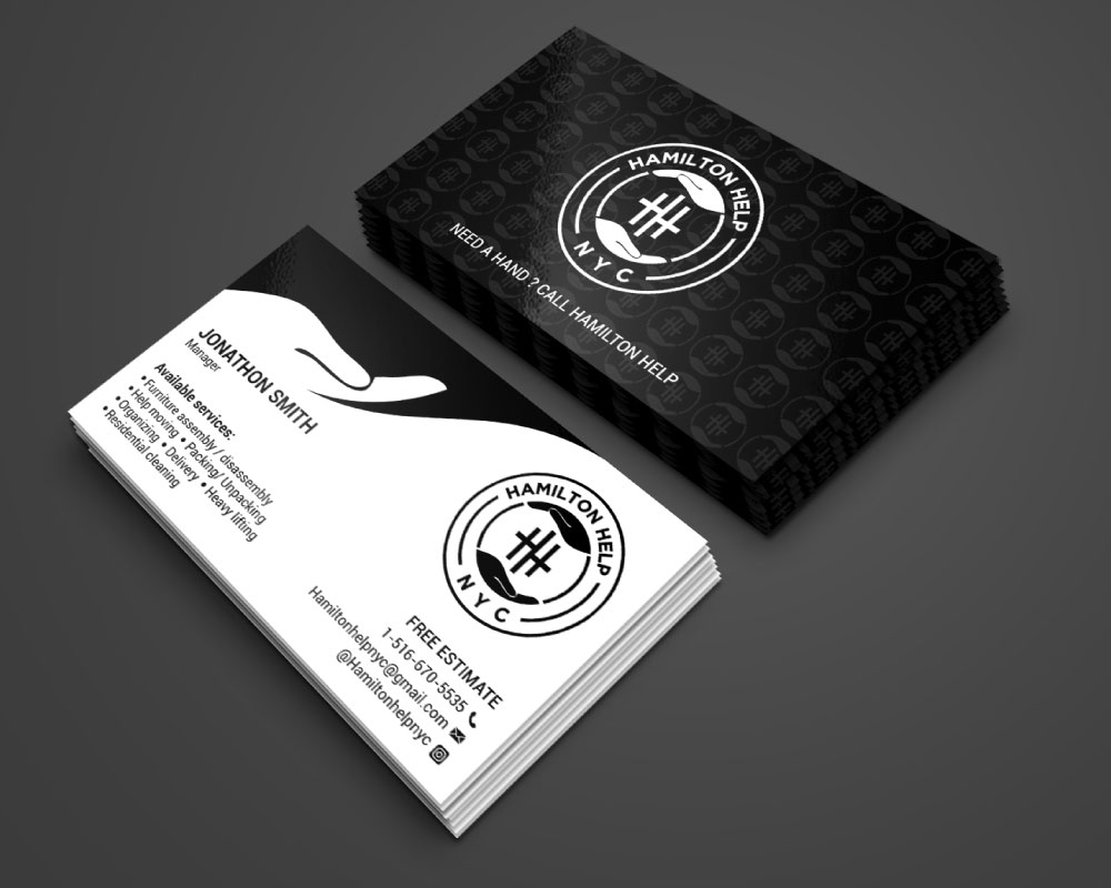 Hamilton Help logo design by Boomstudioz