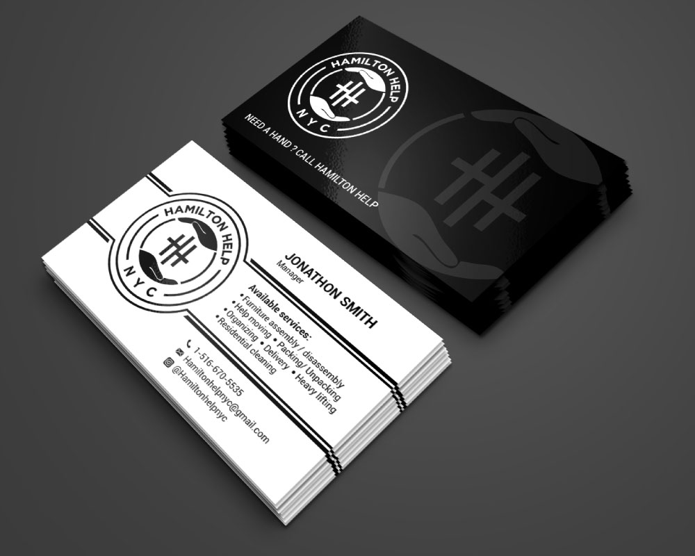 Hamilton Help logo design by Boomstudioz