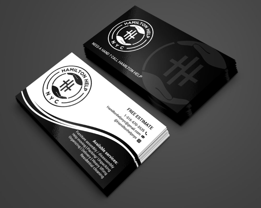 Hamilton Help logo design by Boomstudioz