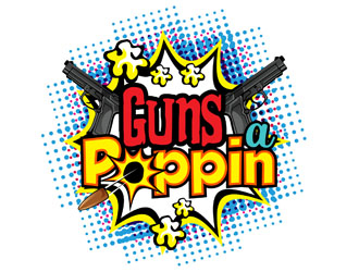 Guns A Poppin logo design by DreamLogoDesign