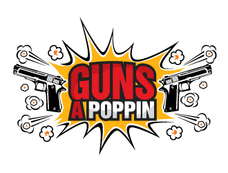 Guns A Poppin logo design by Sandip