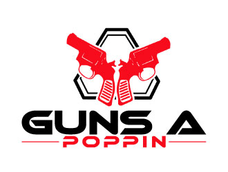 Guns A Poppin logo design by AamirKhan