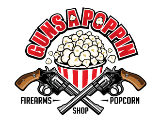 Guns A Poppin logo design by Sandip