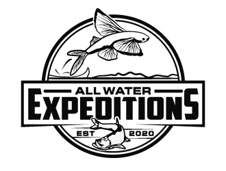 All Water Expeditions logo design by LucidSketch