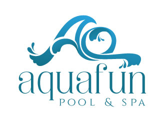 Aquafun Pool & Spa logo design by MonkDesign