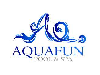 Aquafun Pool & Spa logo design by Suvendu